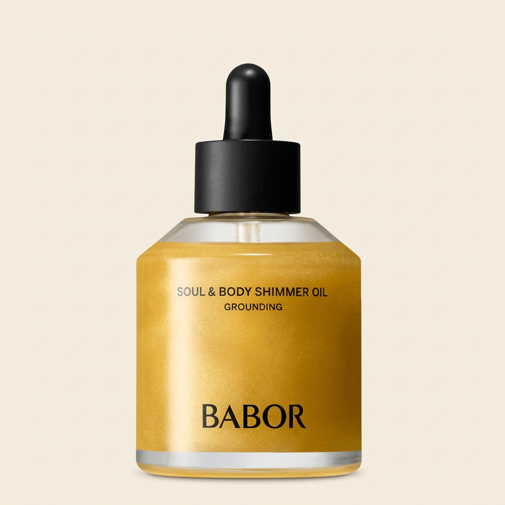 BABOR Soul & Body Shimmer Oil Grounding – schimmerndes Körperöl für gepflegte, glänzende und strahlende Haut