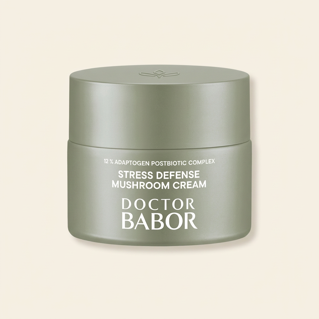 Doctor Babor Stress Defense Mushroom Cream mit Adaptogenen und Postbiotika – beruhigende Anti-Stress Pflege für empfindliche Haut, reduziert Rötungen und stärkt die Hautschutzbarriere nachhaltig