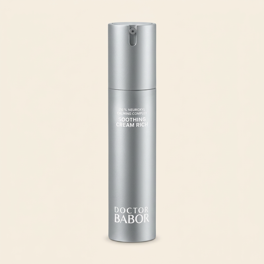 DOCTOR BABOR Soothing Cream Rich – reichhaltige Gesichtscreme für empfindliche, trockene und gereizte Haut