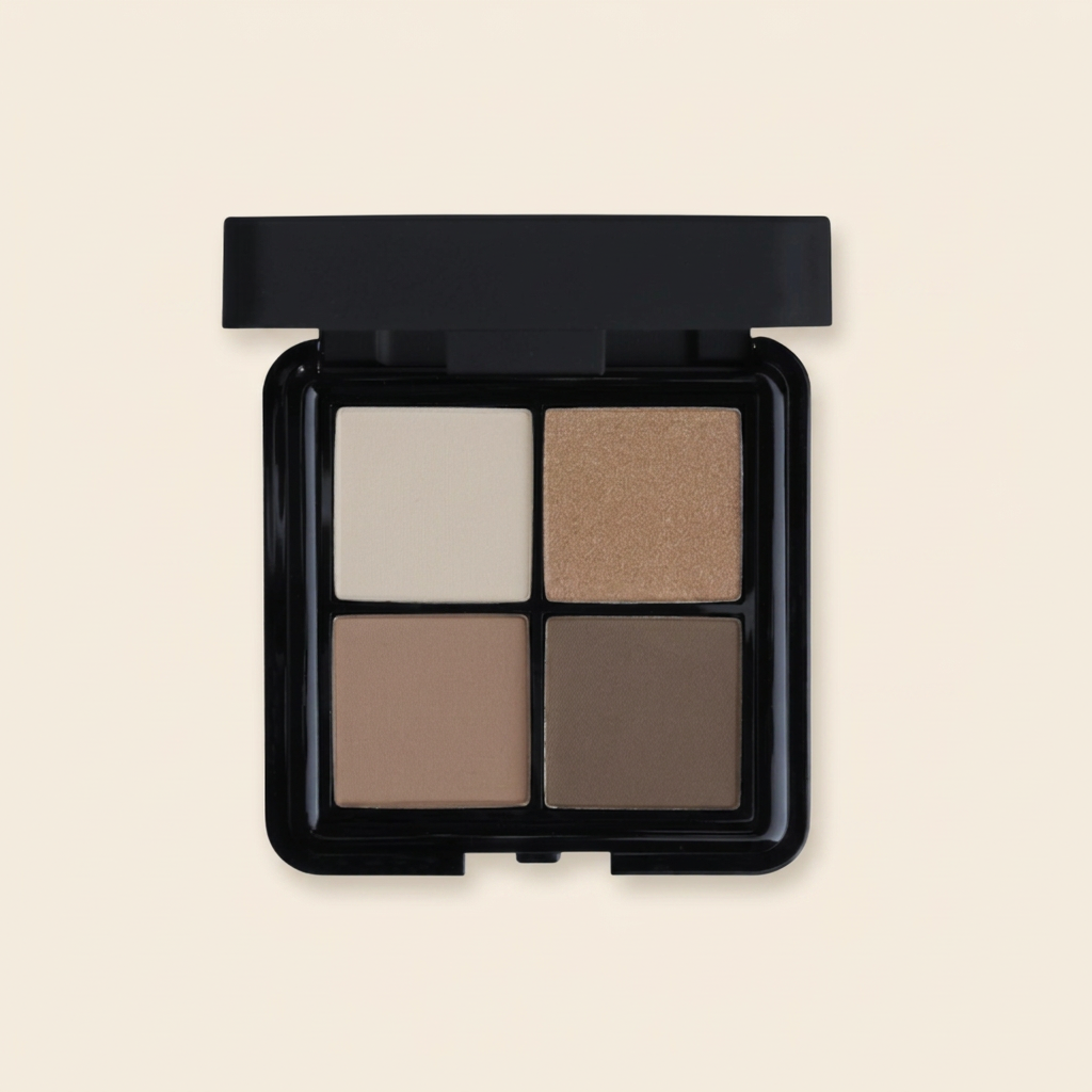 BABOR Lidschatten Palette nude – 4-farbige Eyeshadow Palette für natürliche und elegante Augen-Make-up Looks